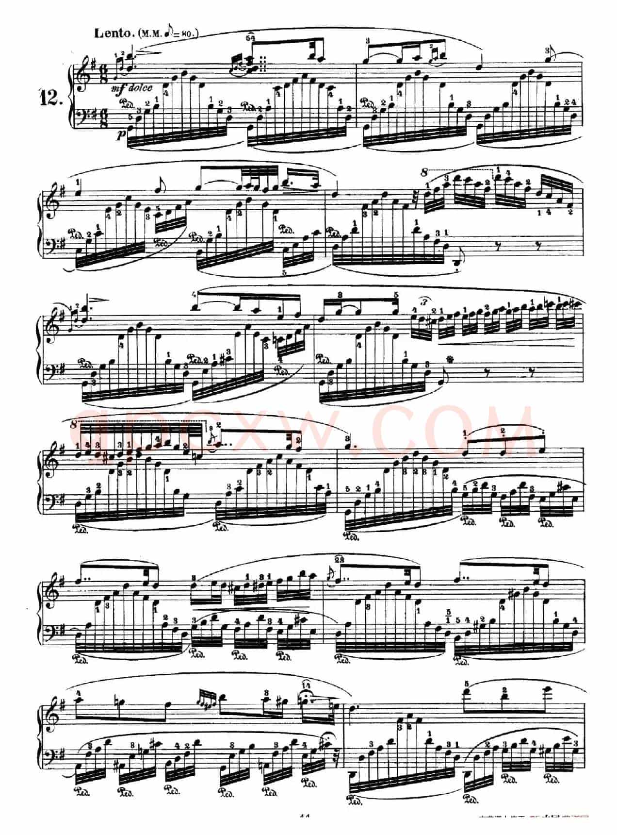Nocturne No.12 in G Major (G大调第十二号夜曲)