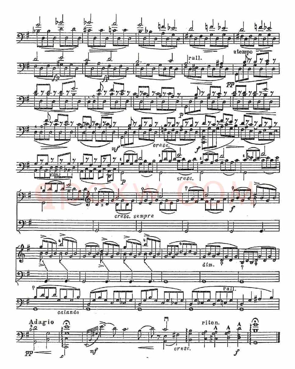 A. Piatti 12 Caprice Op.25（皮阿蒂 12首大提琴随想曲) 第十一）