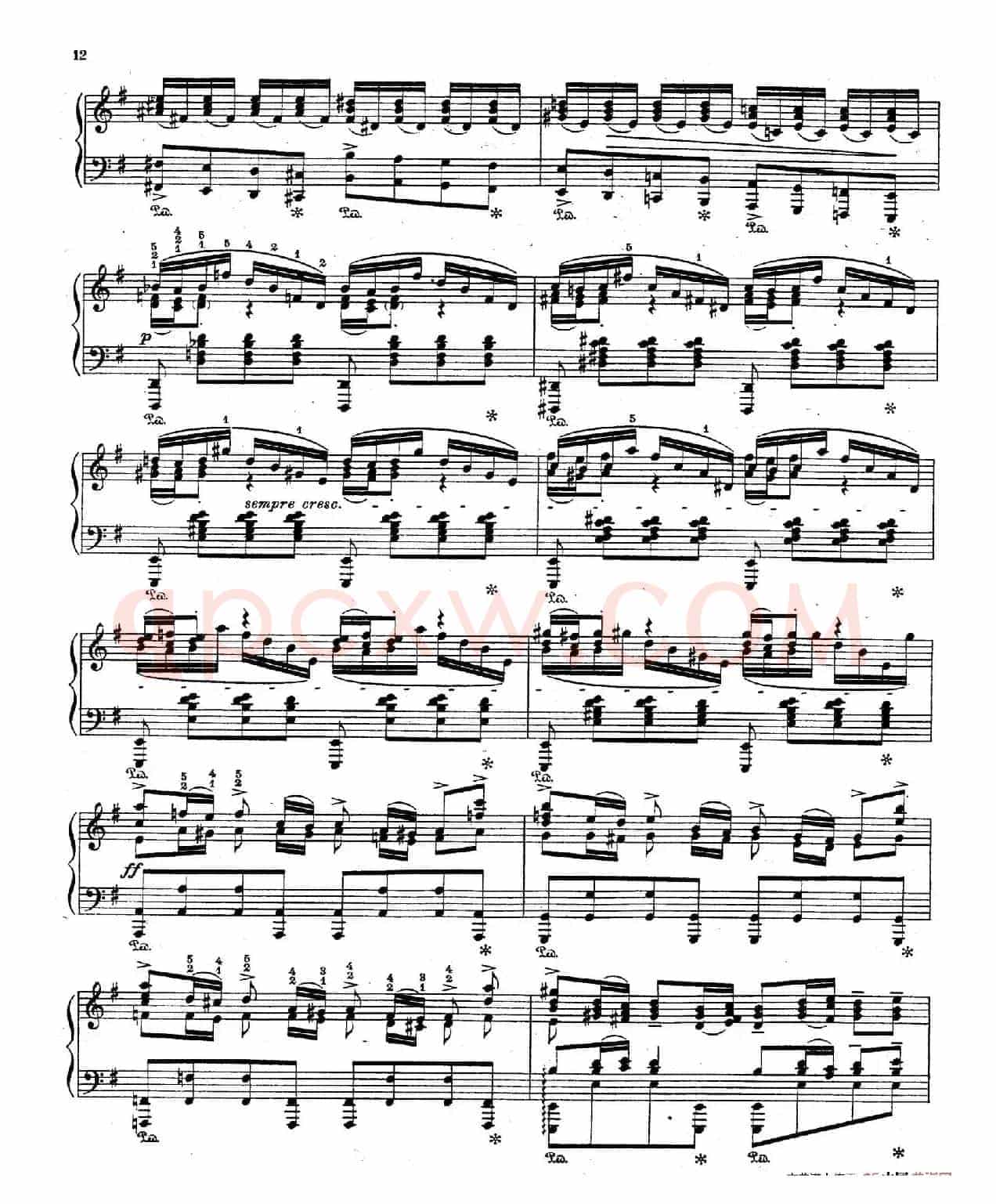 Brandenburg Concerto No.3 in G Major BWV.1048(G大调第三勃兰登堡协奏曲·钢琴独奏版)