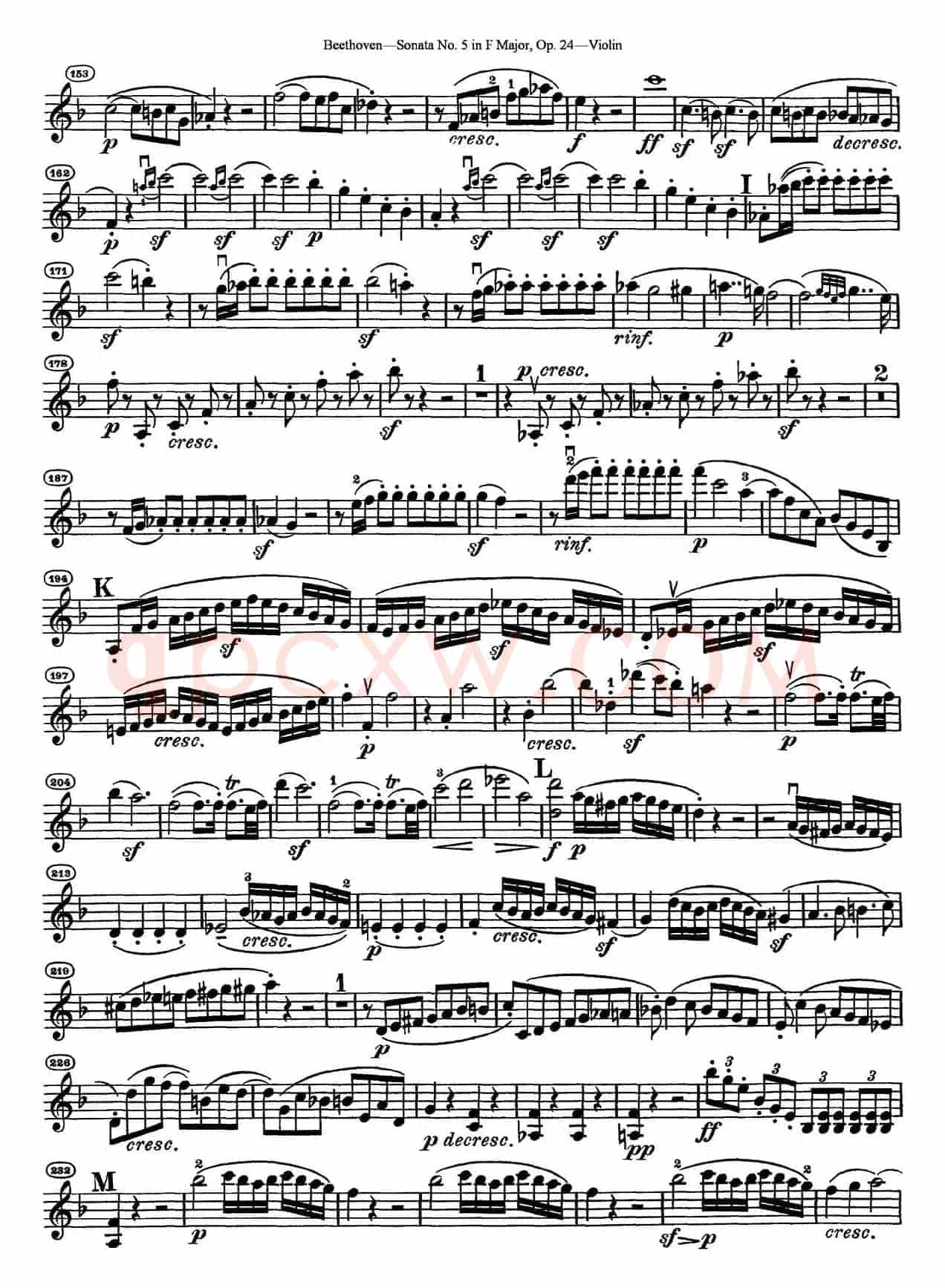 Sonata No.5 in F Major Op.24（F大调第五小提琴奏鸣曲）