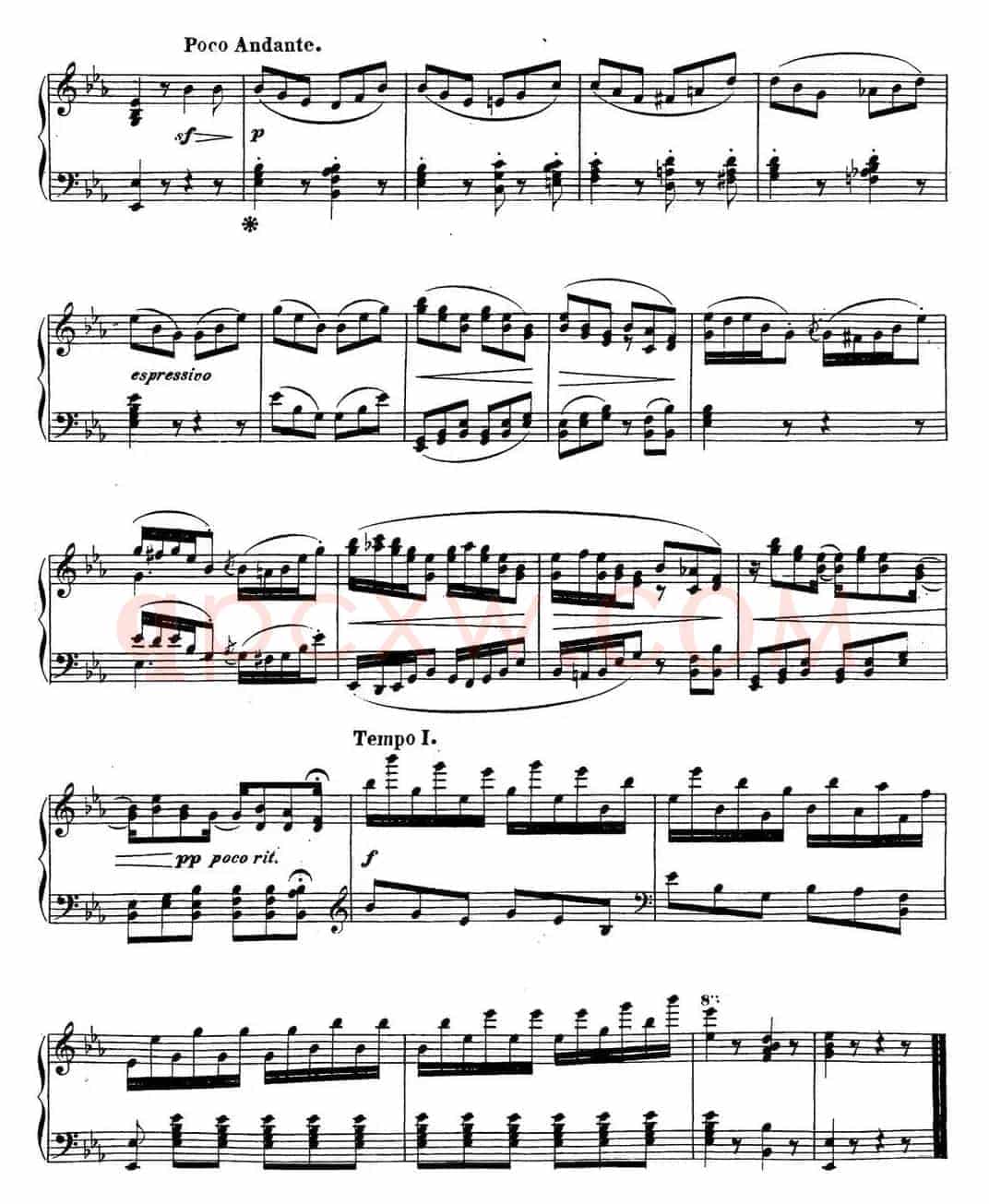 贝多芬钢琴奏鸣曲26 告别 降E大调 Op.81a E-flat major