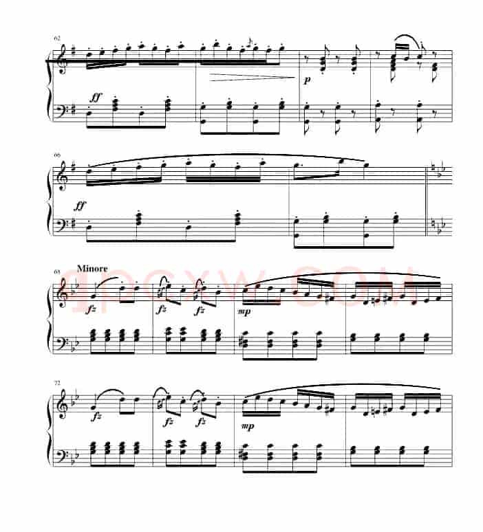 吉普赛回旋曲（全国钢琴演奏（业余）考级第六级曲目）