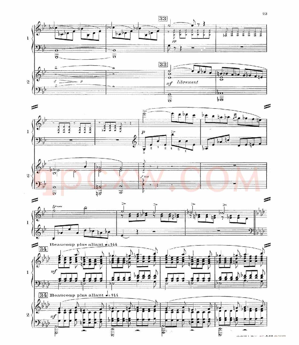 Concerto for 2 Pianos in d Minor(d小调双钢琴协奏曲· 第二乐章)