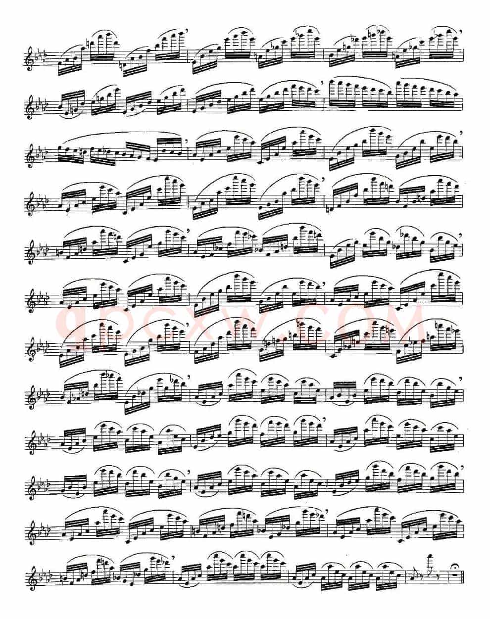 Moyse - 25 Studies after Czerny flute 之24（25首改编自车尔尼作品的练习曲）