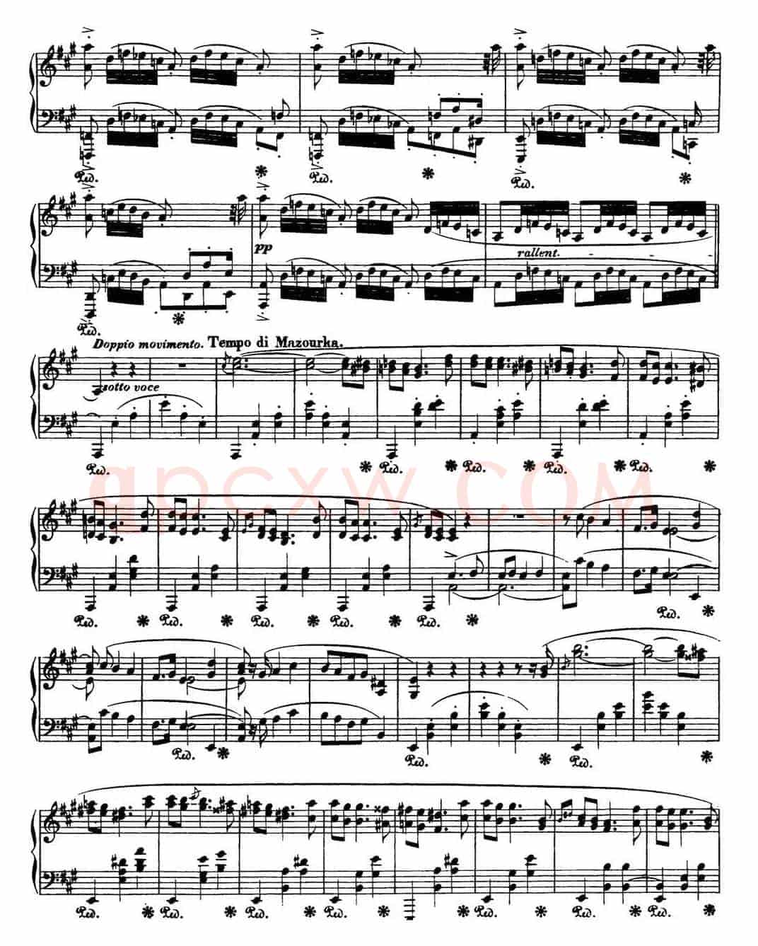 肖邦 波兰舞曲 Op.44 升f小调 Polonaise