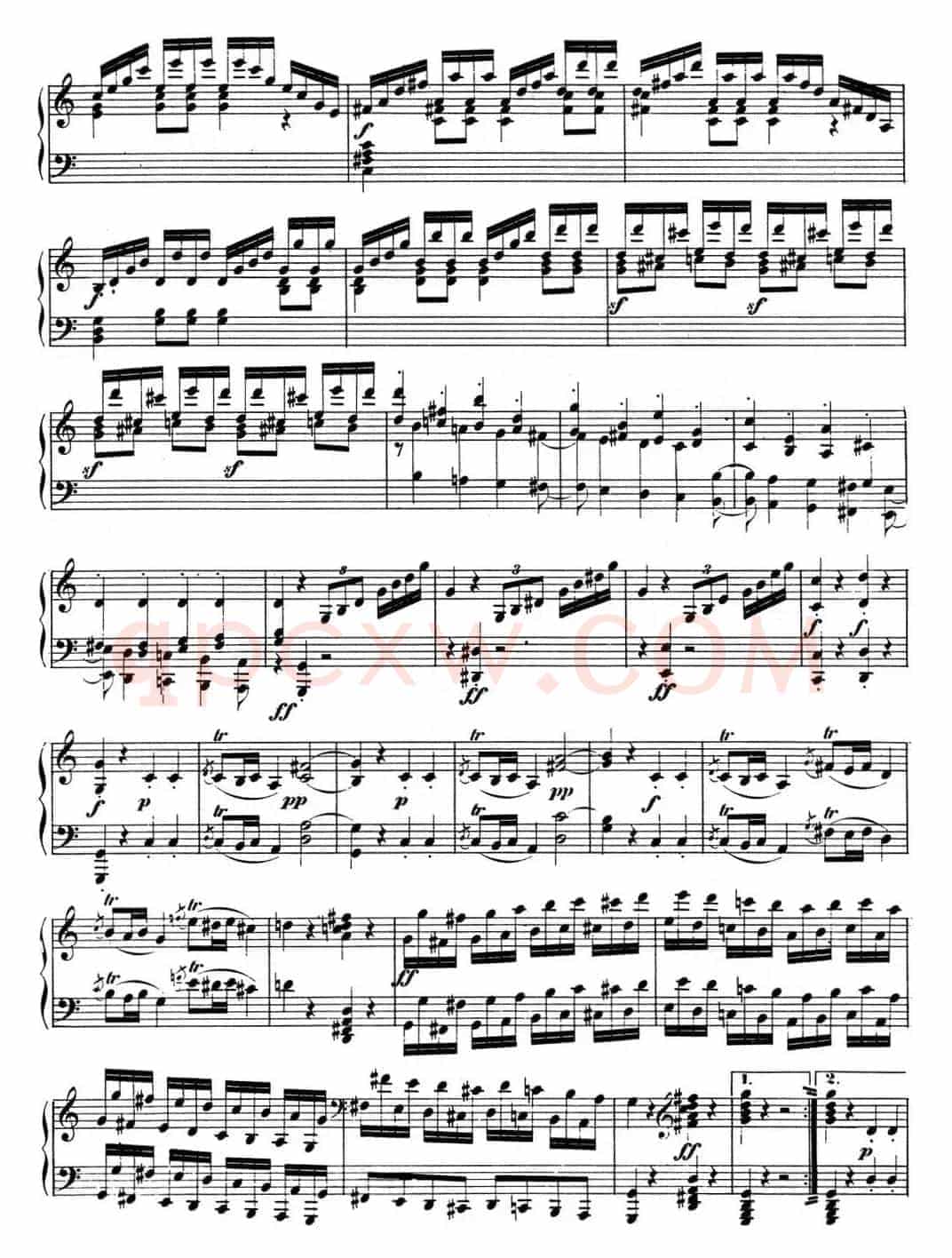 贝多芬钢琴奏鸣曲03 C大调 Op.2 No.3 C major