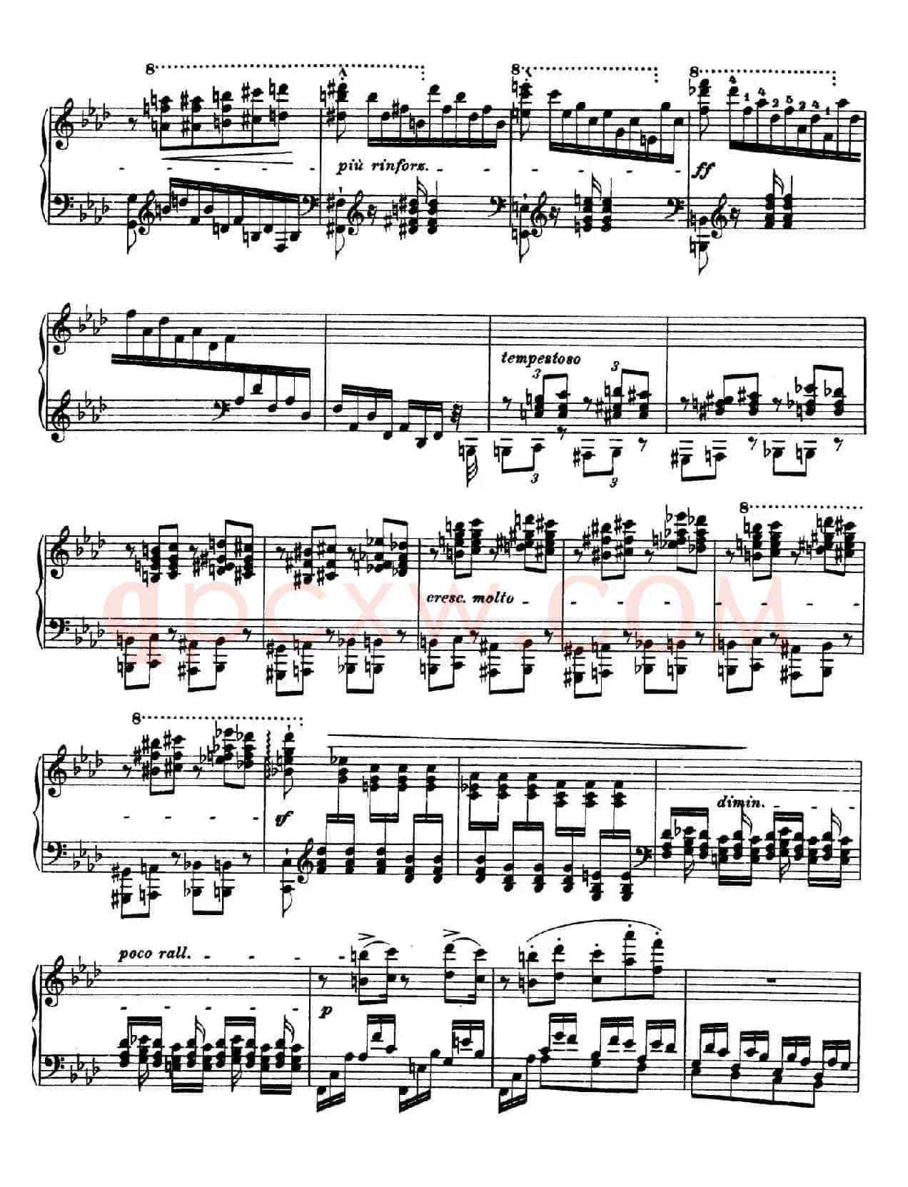 12 Etudes d'execution Transcendante S.139(12首超技练习曲·10)
