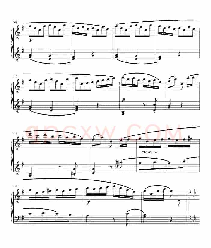 吉普赛回旋曲（全国钢琴演奏（业余）考级第六级曲目）