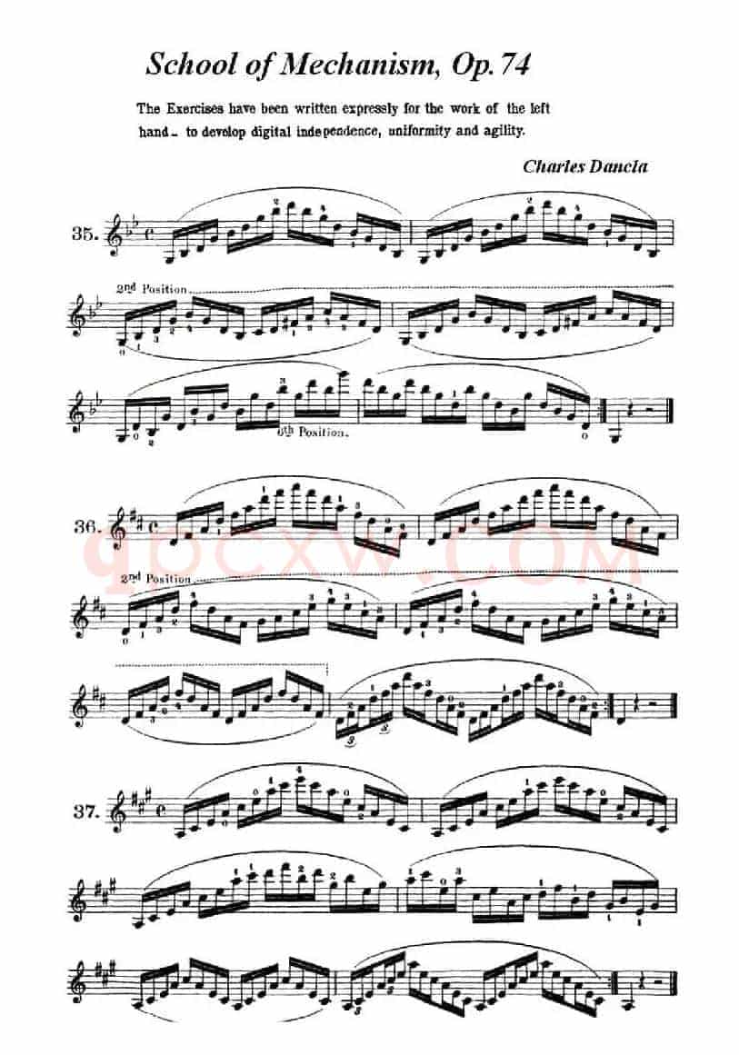 School of Mechanism, Op. 74（小提琴技巧练习35——46）