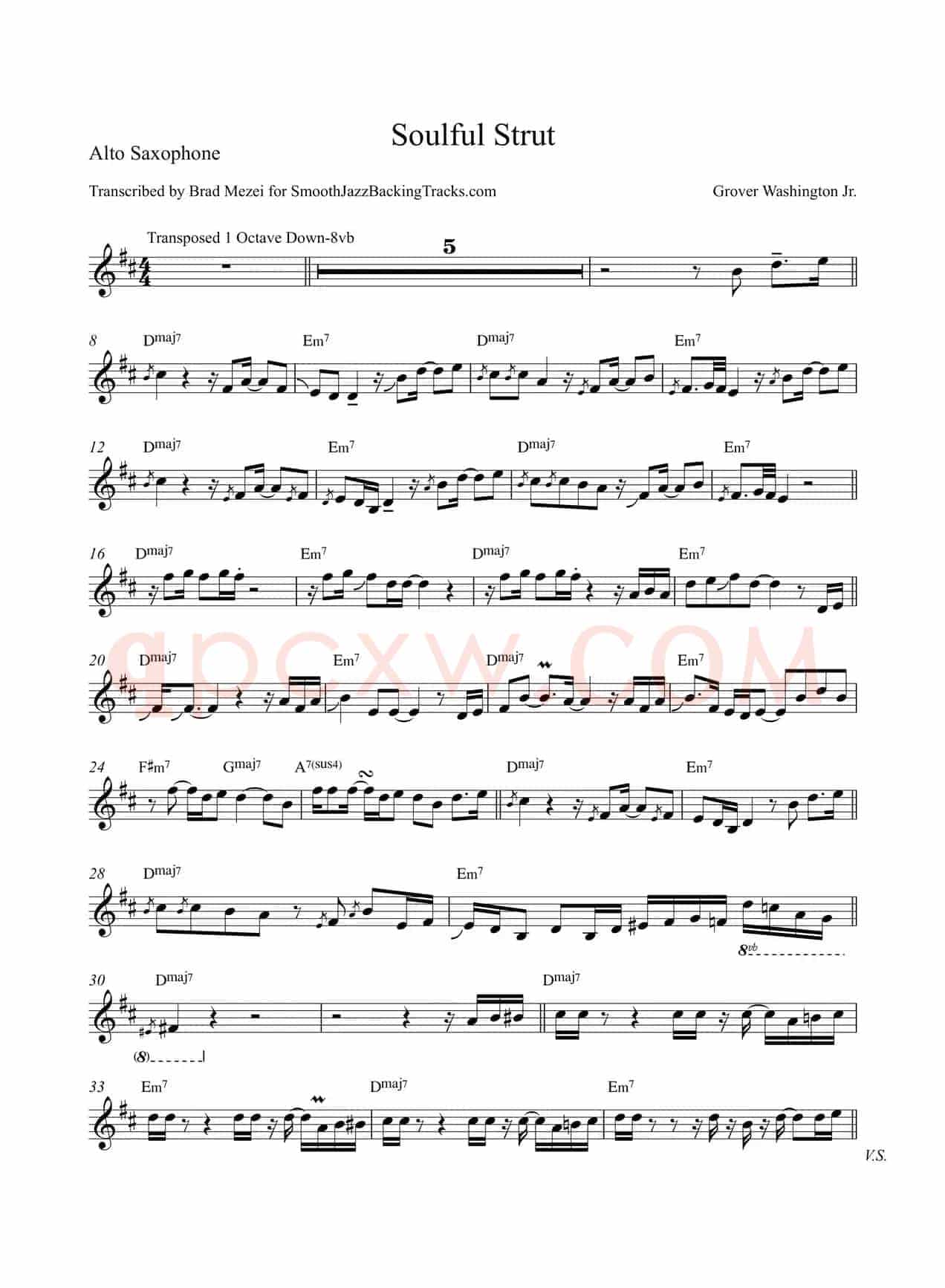 Soulful Strut（中音萨克斯）