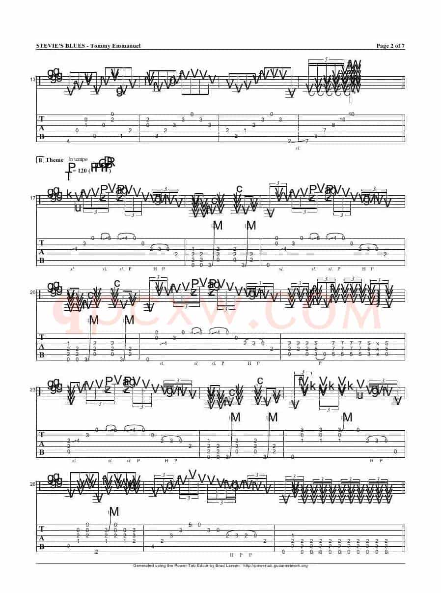 tommy emmanuel：stevies blues（指弹吉它）
