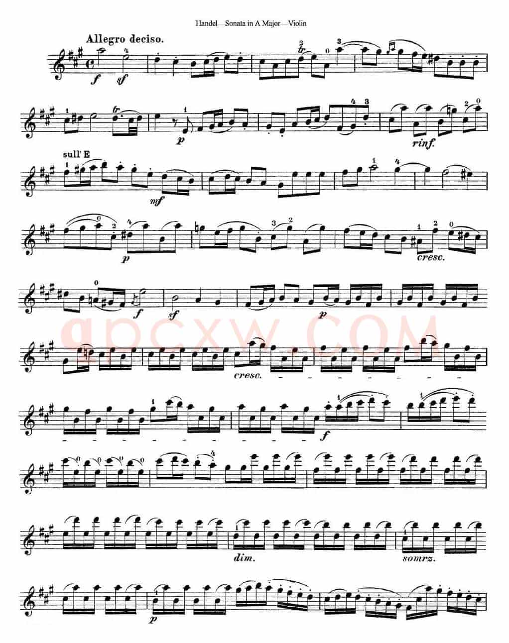 Violin Sonata No.1 in A major