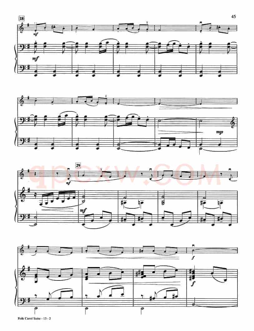 FOLK CAROL SUITE（钢琴伴奏）