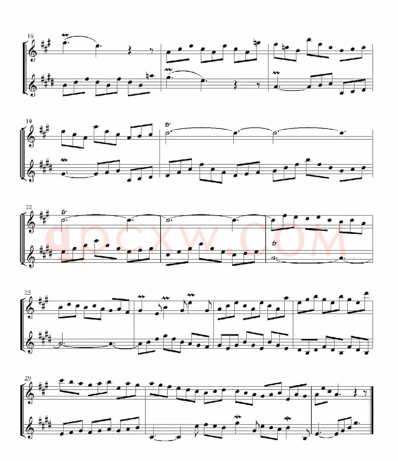 Inventions 巴赫15首创意曲（二重奏—10）