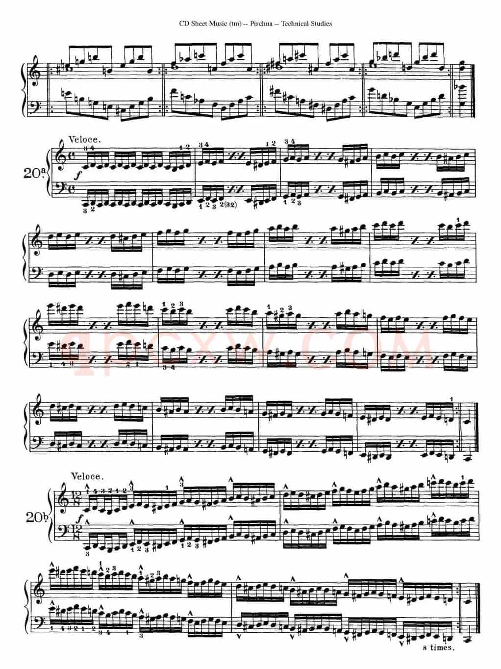 Technical Studies 60 Progressive Exercises(60首钢琴循序渐进练习曲 P31——40)