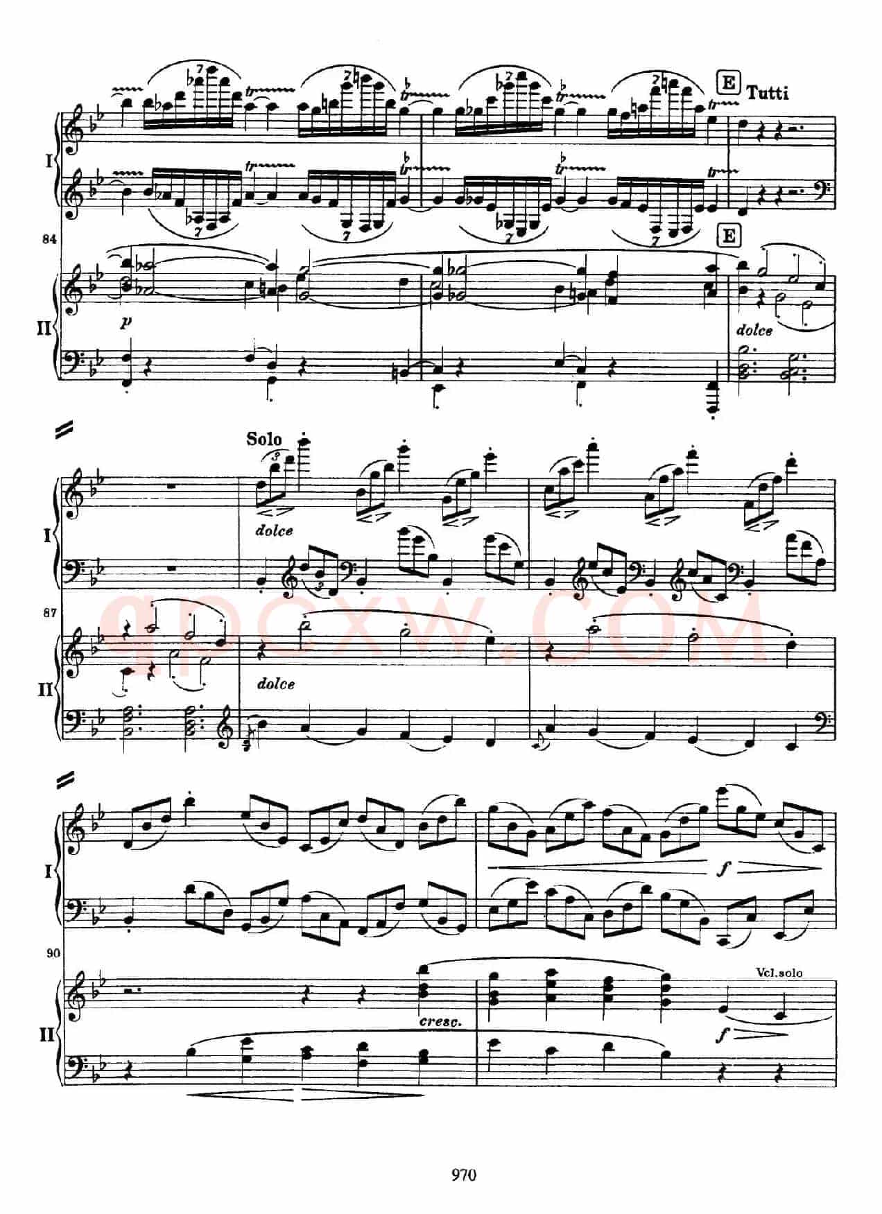 降B大调第二钢琴协奏曲（P71——80）