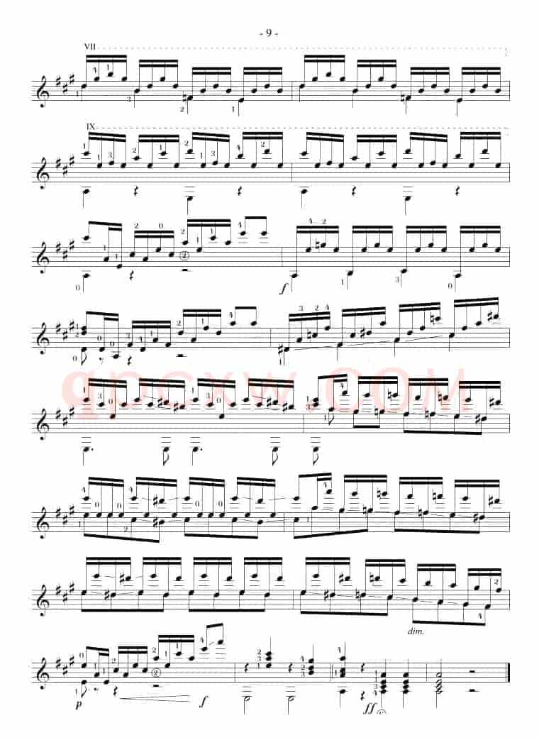 Mauro Giuliani《12 Studies,Op.48》（STUDY 16）