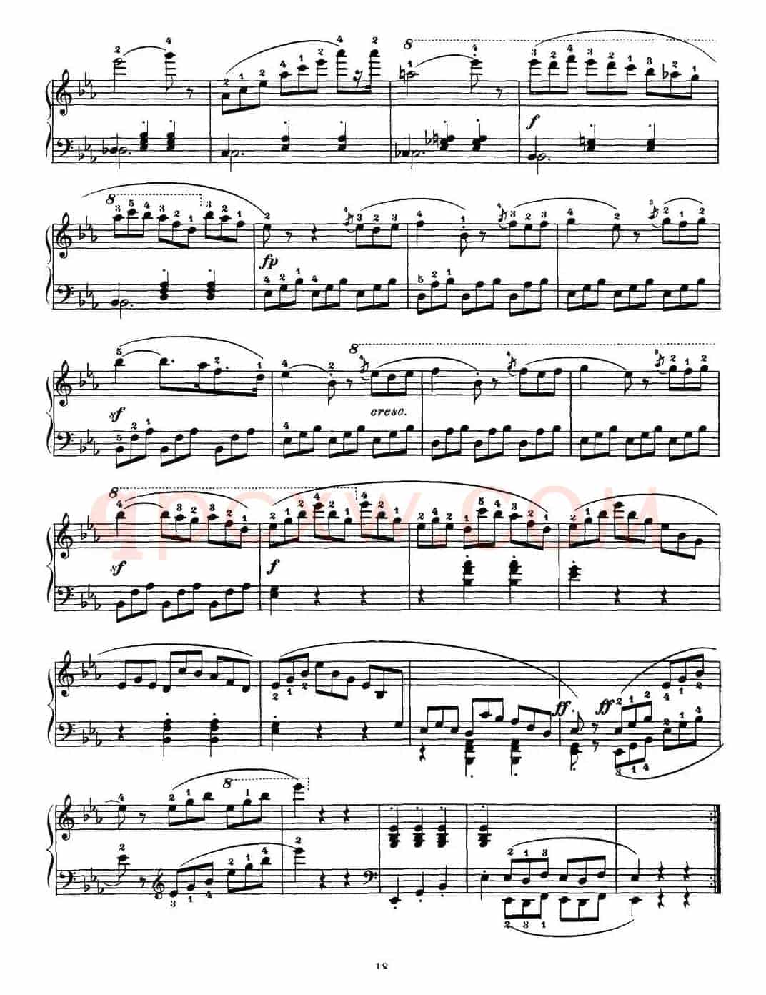 One Hundred and Ten Easy and Progressive Exercises Op.453（车尔尼110首简易练习曲 72——80）