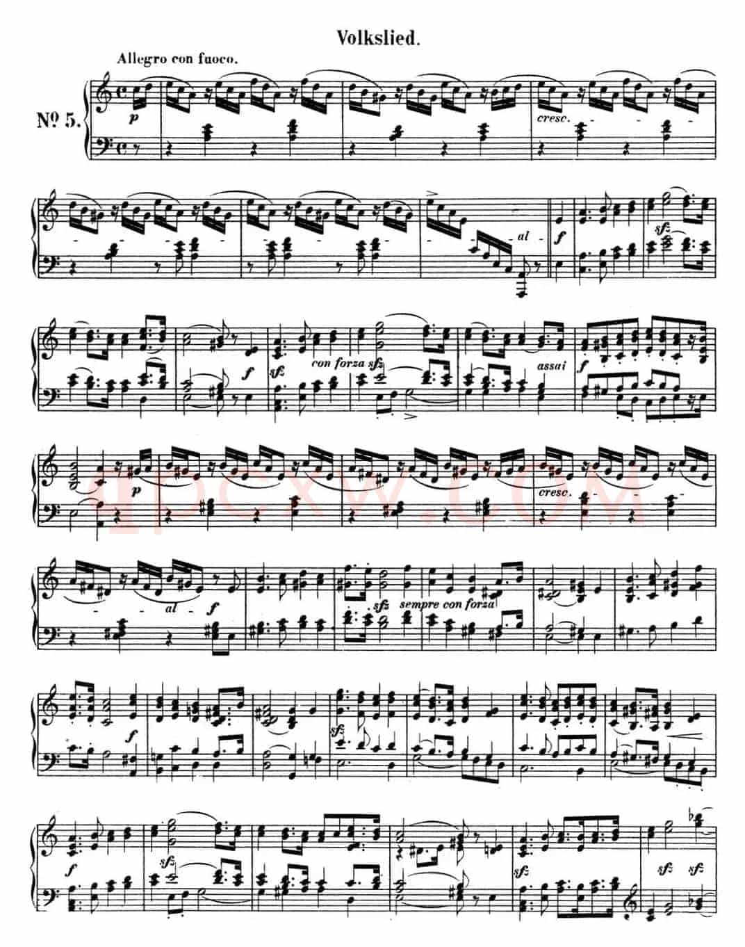 门德尔松无词歌Op.53（NO.5）