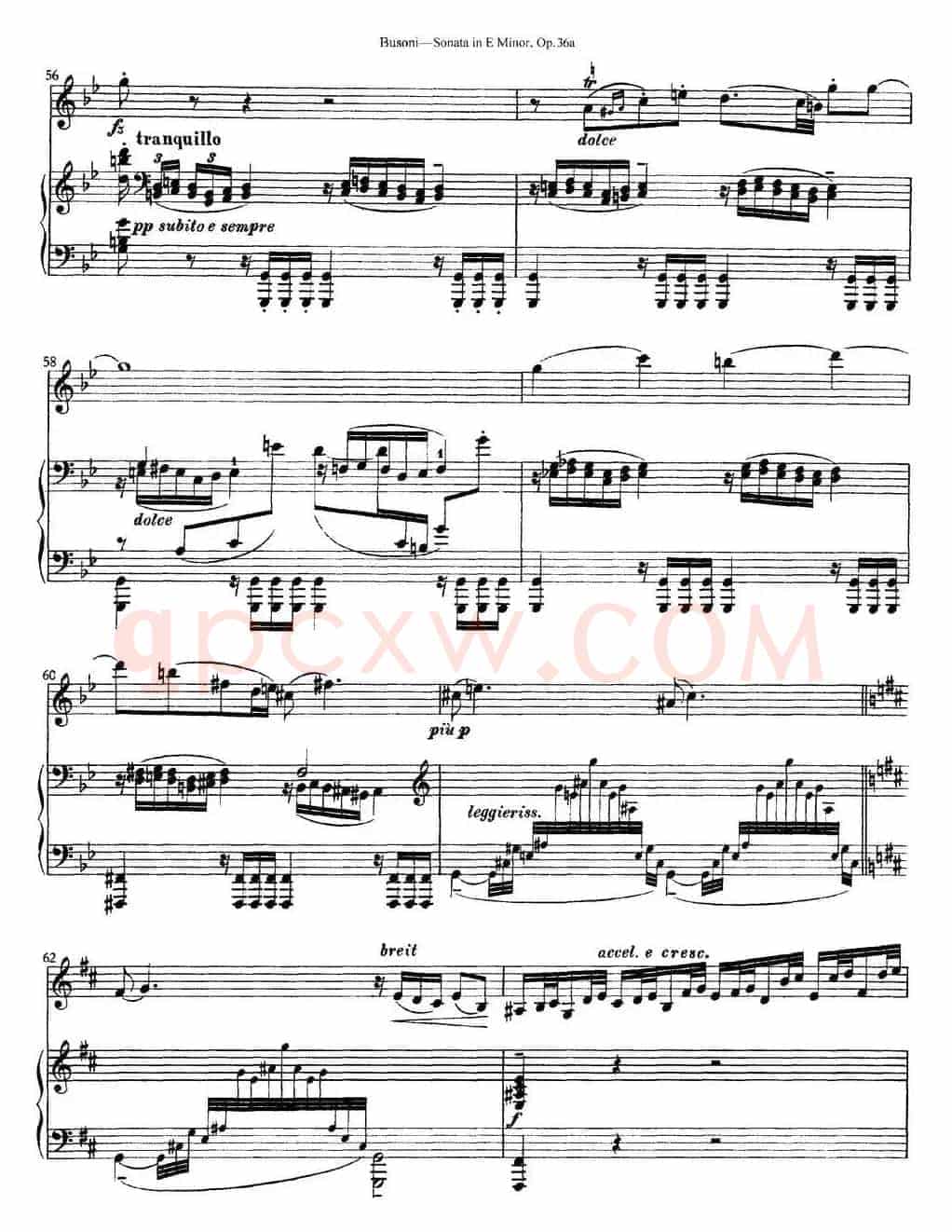 Violin Sonata No.2 in E Minor Op.36（小提琴+钢琴伴奏）