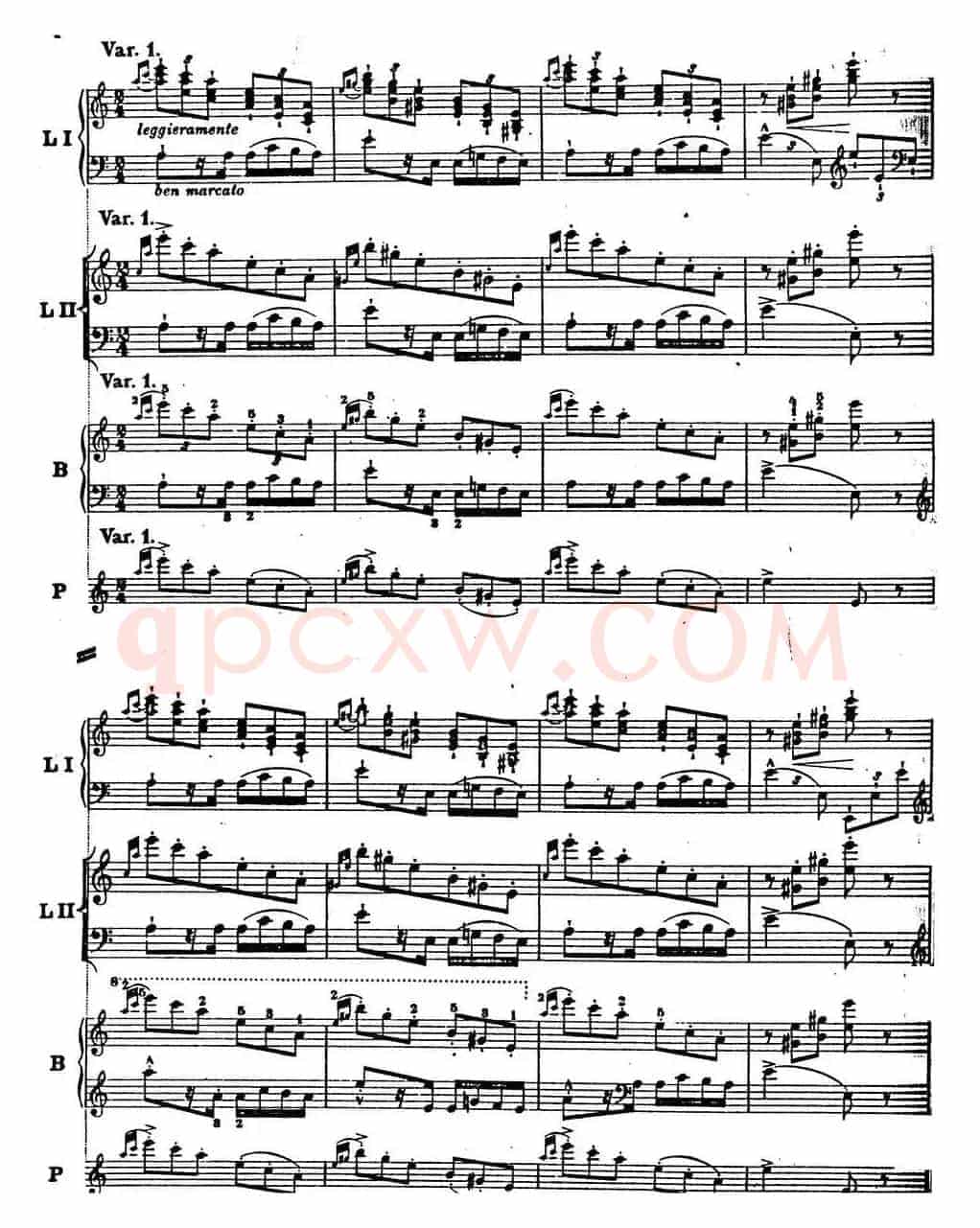 6首帕格尼尼大练习曲(Thema mit Variationen Etude Nr.6)