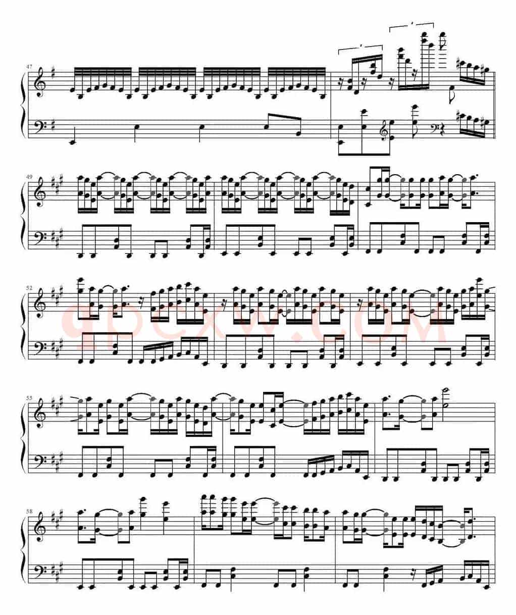 Wings of piano
