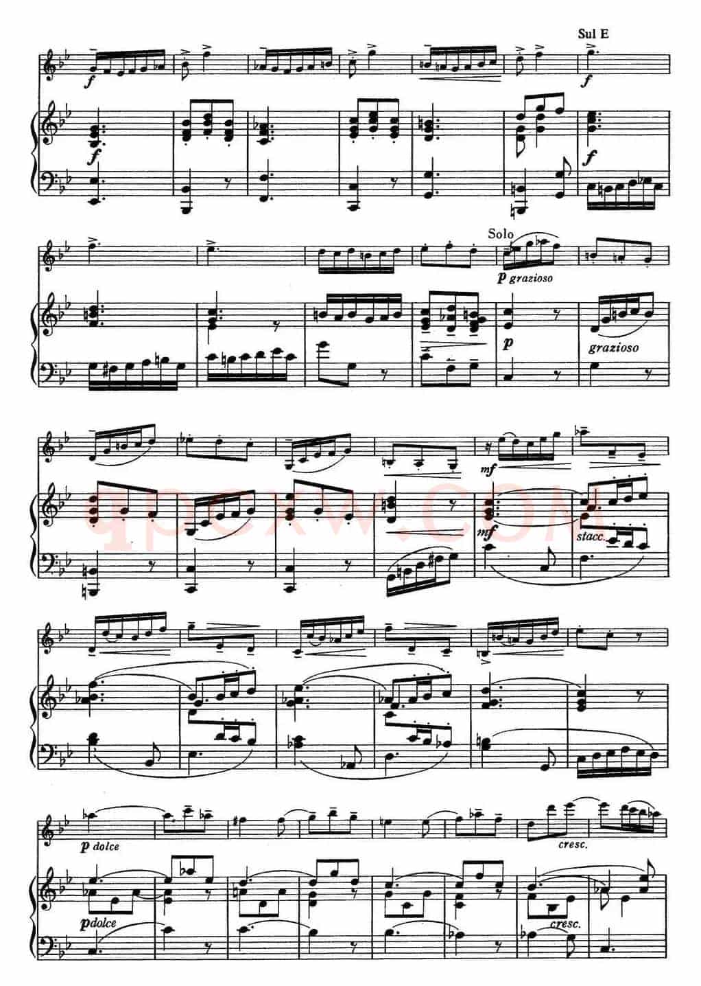 铃木小提琴教材第五册（Suzuki Violin School VOLUME 5)(小提琴+钢琴伴奏）