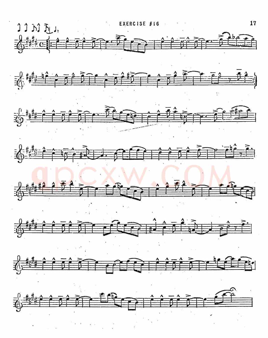 Intermediate Jazz Conception by Lennie Niehaus（20 Jazz Exercises）
