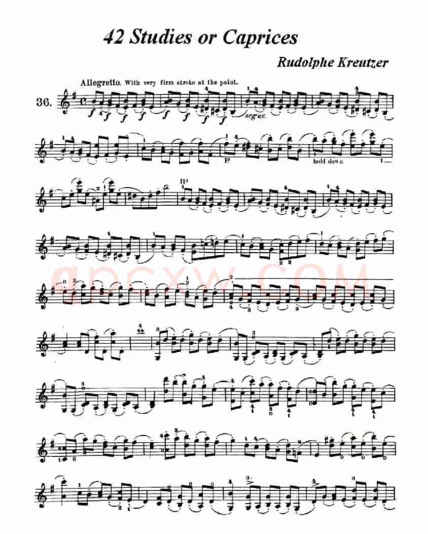 42首练习曲或隨想曲之36