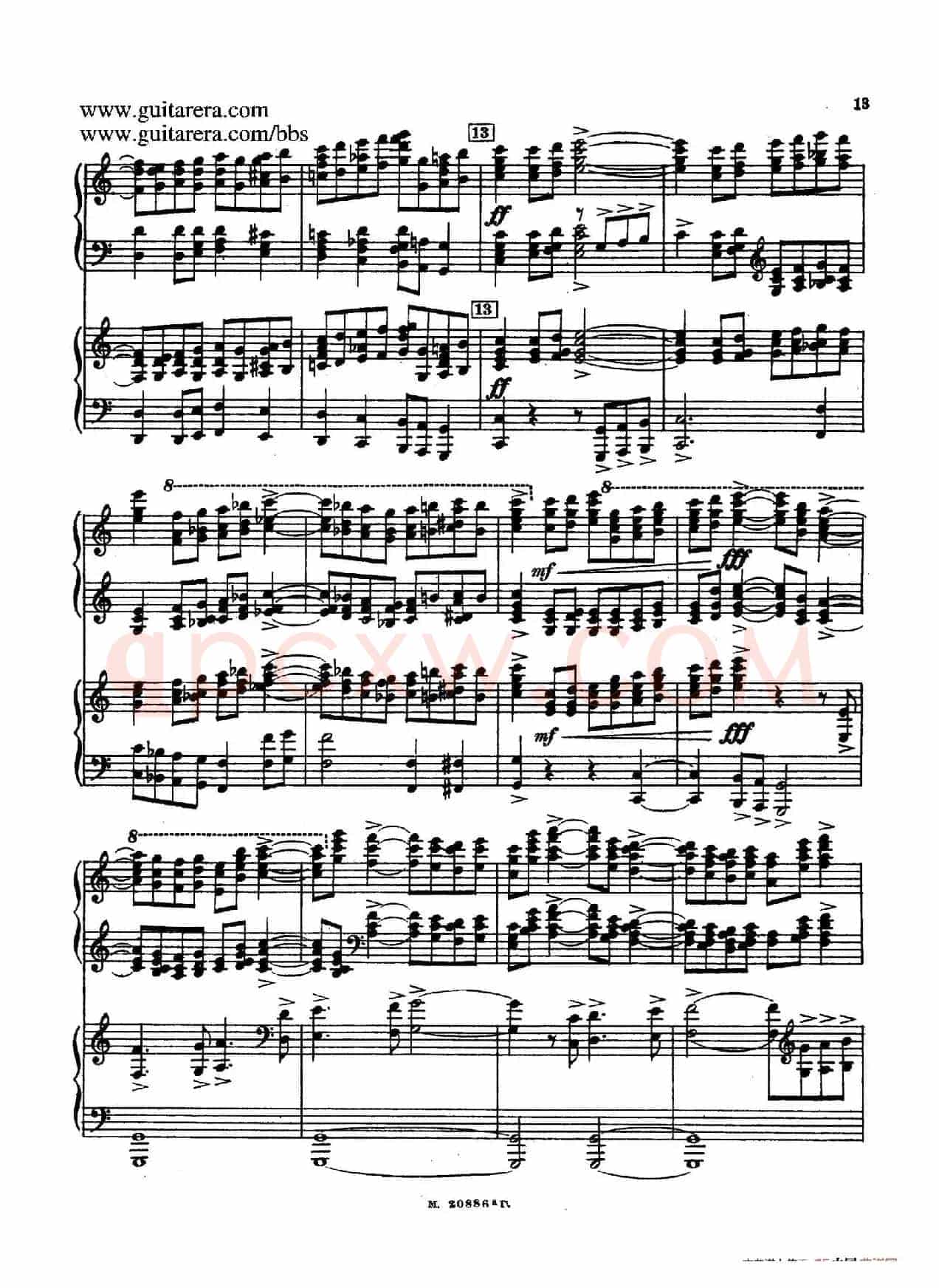 第二双钢琴组曲 Suite for Two Pianos No.2 Op.17(1. 引子 Introduction)
