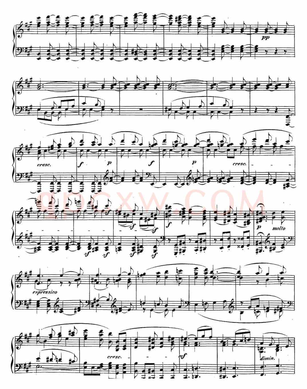 贝多芬钢琴奏鸣曲28 A大调 Op.101 A major