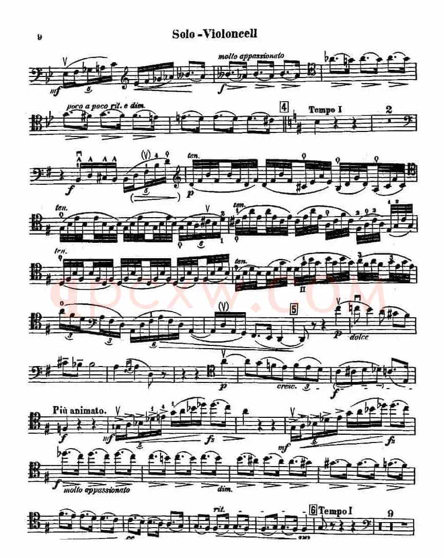 CELLO CONCERTO in B minor（大提琴）