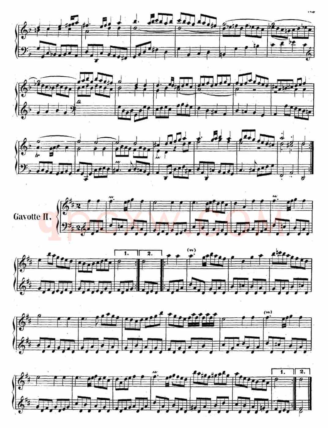 英国组曲No.6 巴赫 d小调 6th Suite BWV 811
