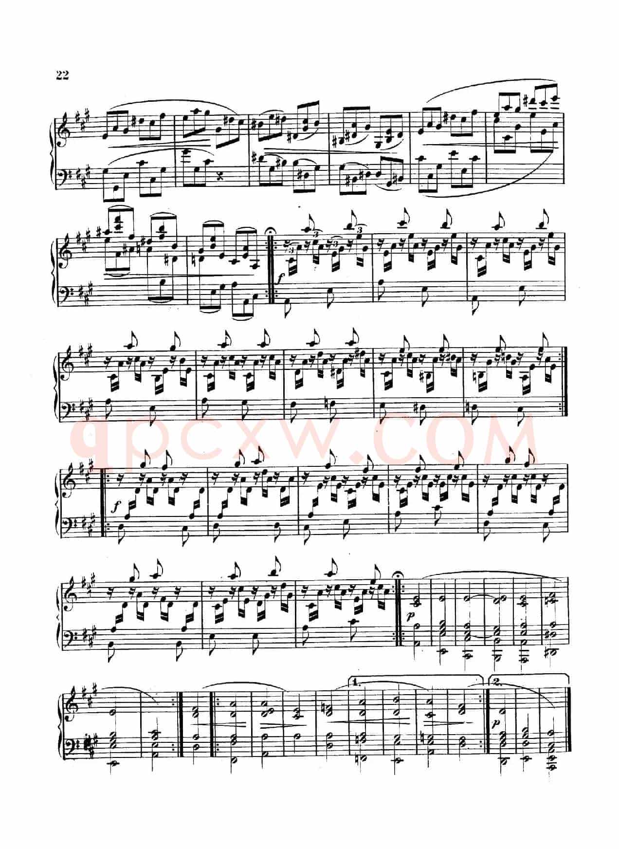 Variations on Yankee Doodle from Miscellenies Op.93(扬基嘟得主题变奏曲)
