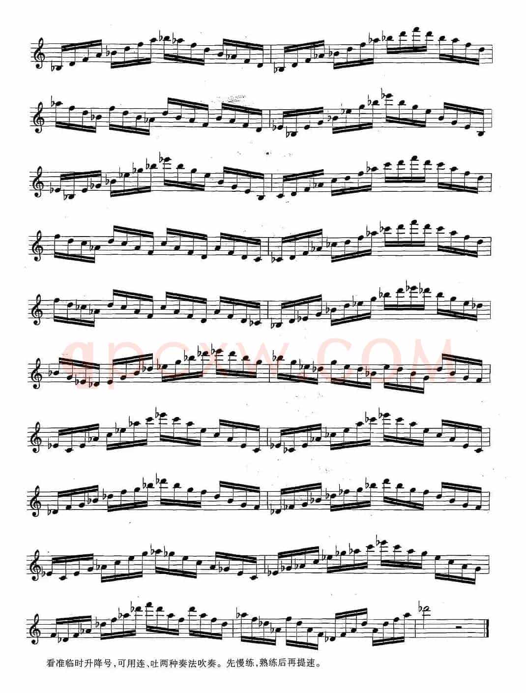 萨克斯练习曲合集（5—30）和弦转调练习