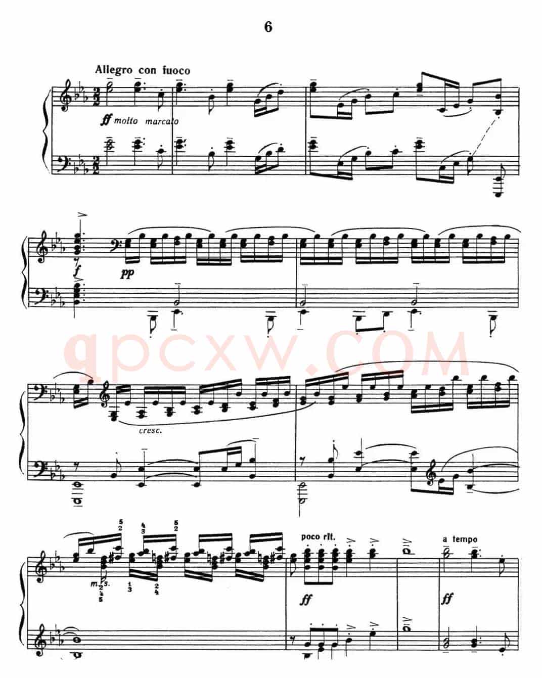 拉赫玛尼诺夫 音画练习曲6或7 Etudes tableaux Op.33 No.6
