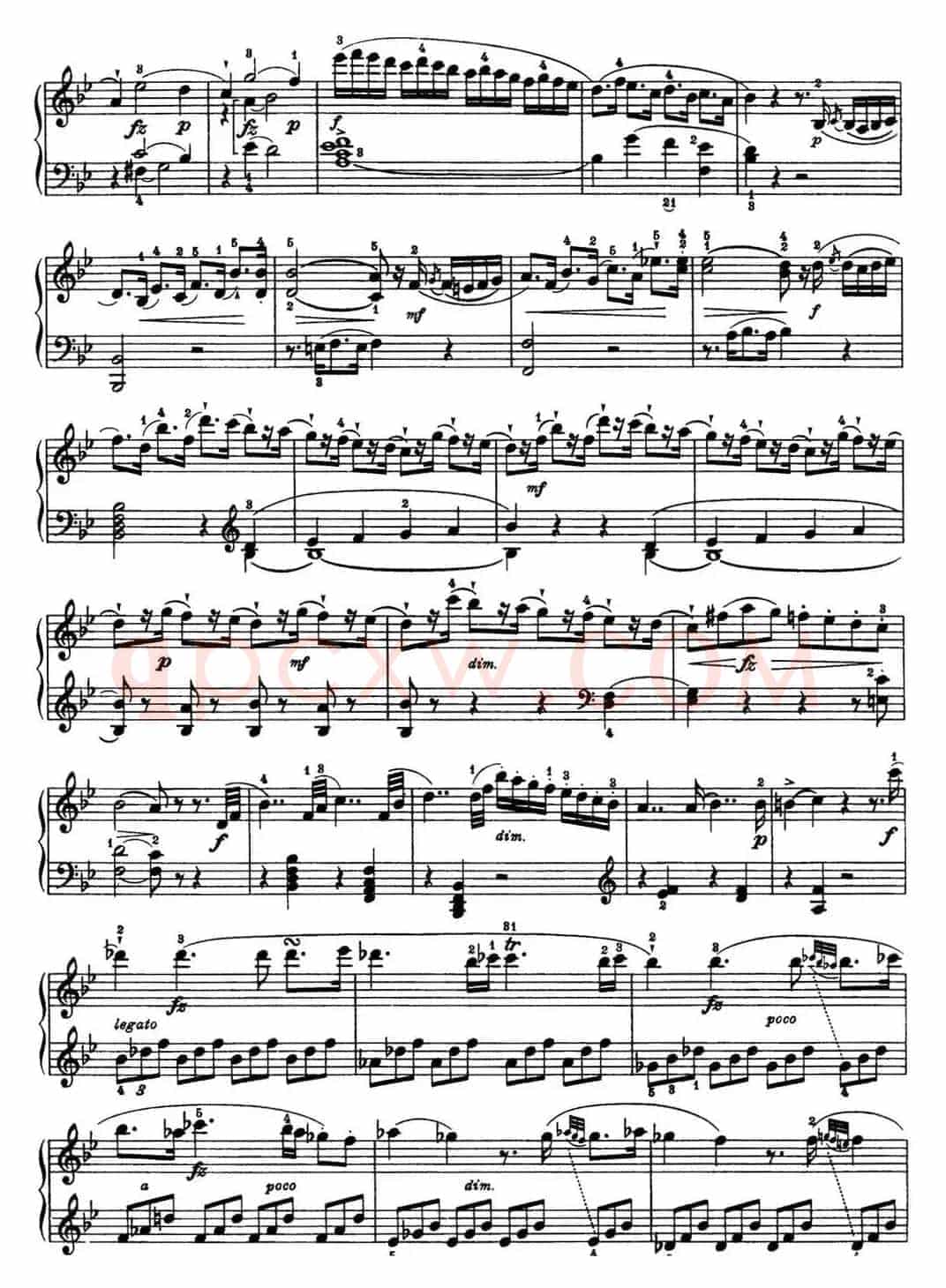 海顿 钢琴奏鸣曲 Hob XVI 41 in B-flat major