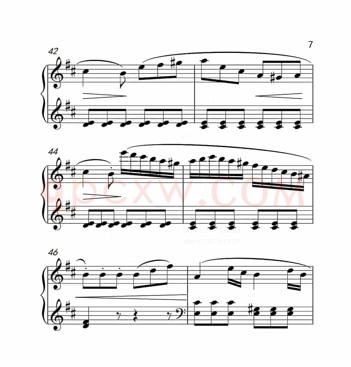 第五级B组 回旋曲（中国音乐学院钢琴考级作品1~6级）