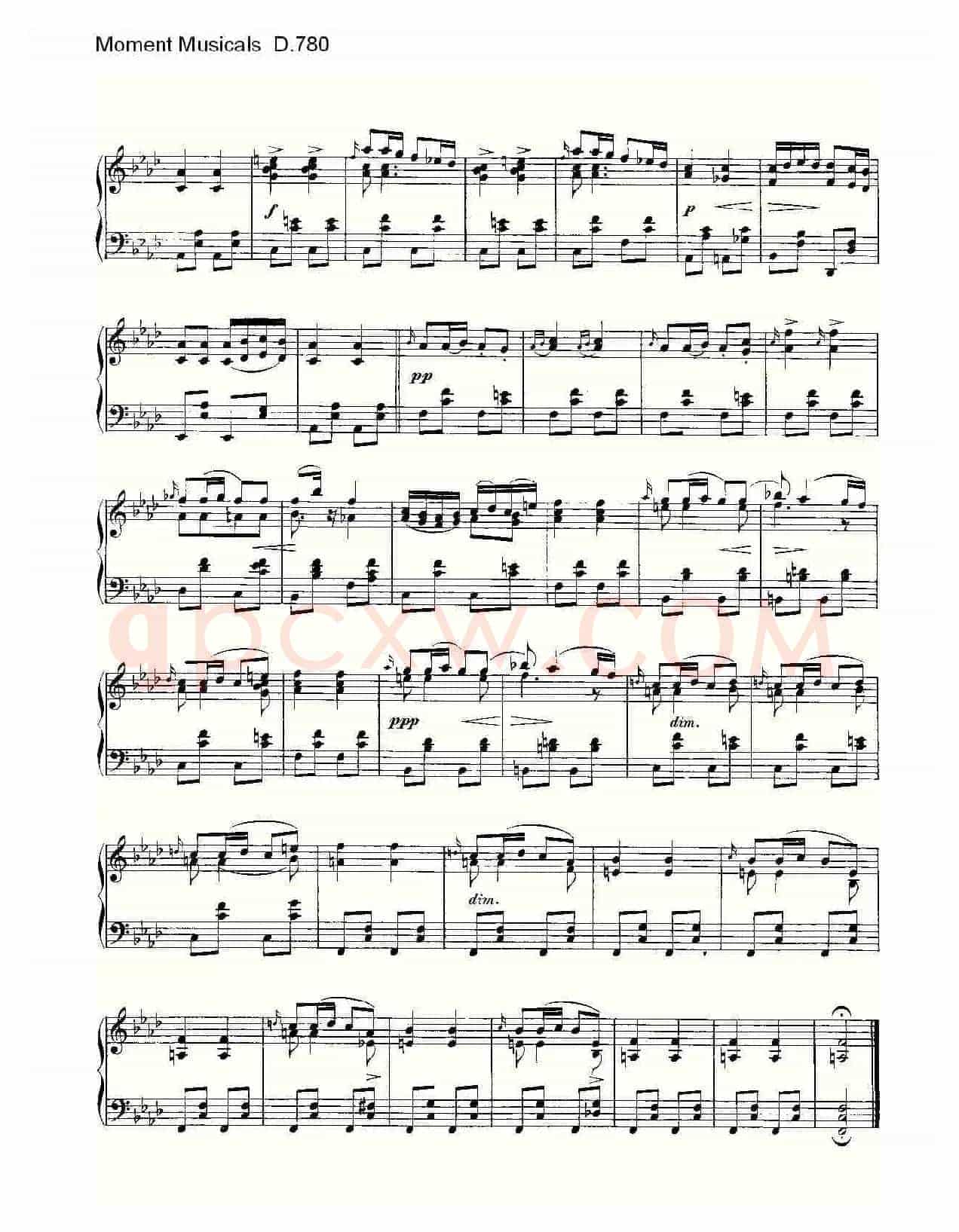 Moment Musicals D.780（6首音乐瞬间）