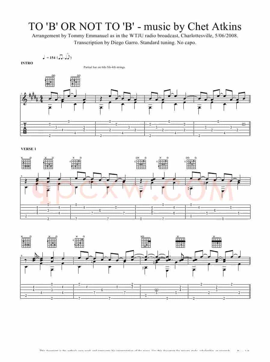 tommy emmanuel：to b or not to b wtju broadcast version（指弹吉它）