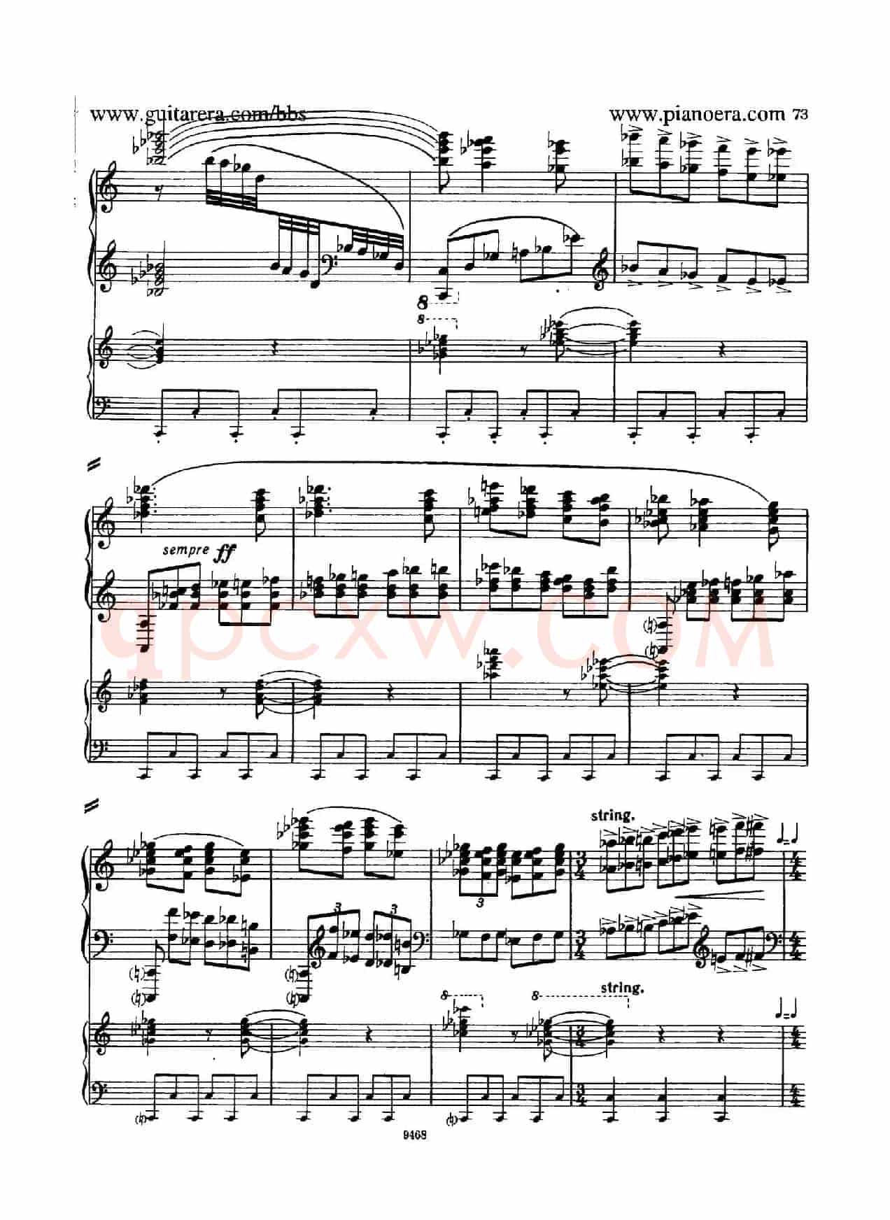 Piano Concerto in D-flat Major Op.37(降D大调钢琴协奏曲·Ⅲ·双钢琴)