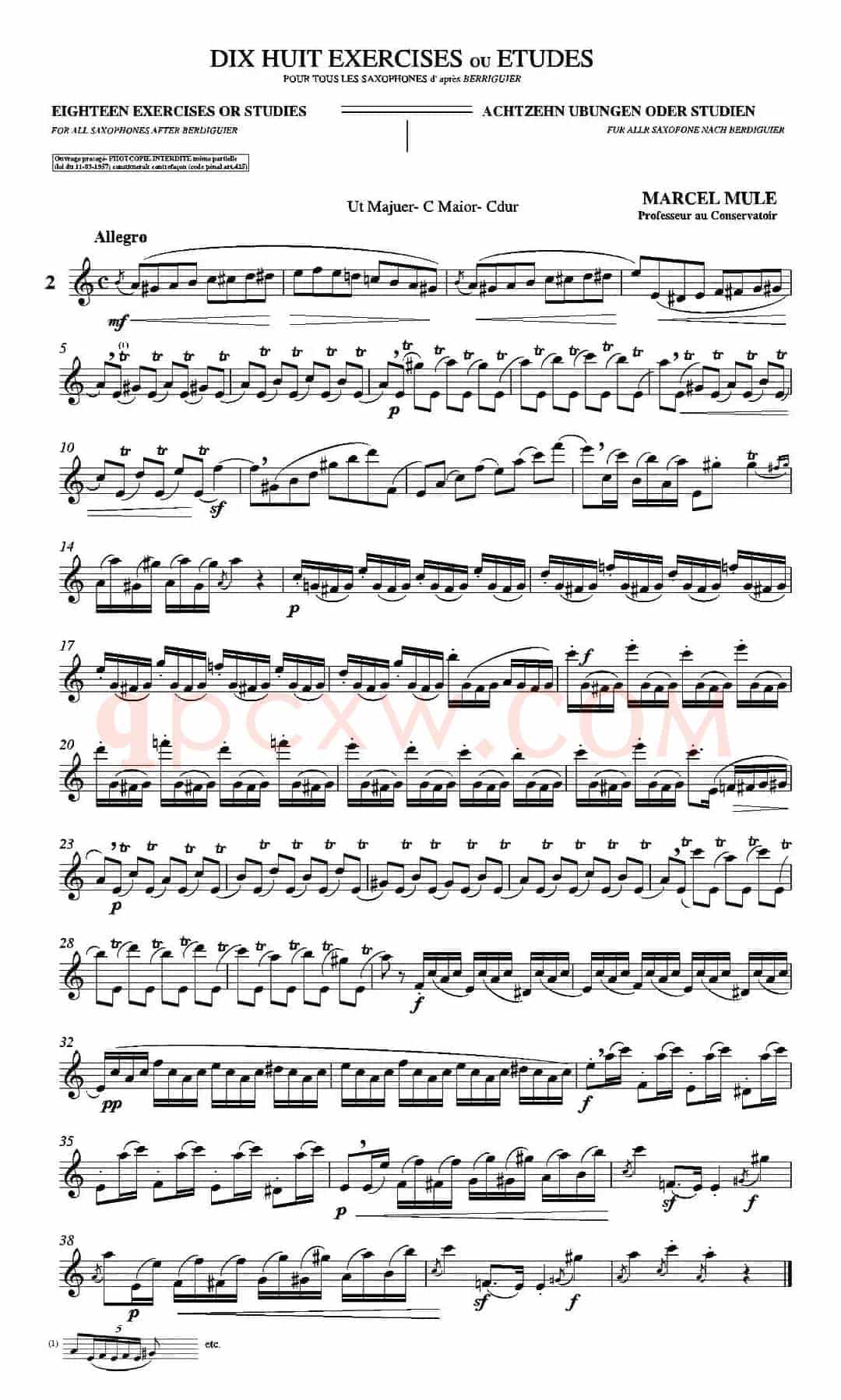 18 Exercicios ou Estudos de Marcel Mule - Enelruy Lira（马瑟·穆勒18首练习曲—2）