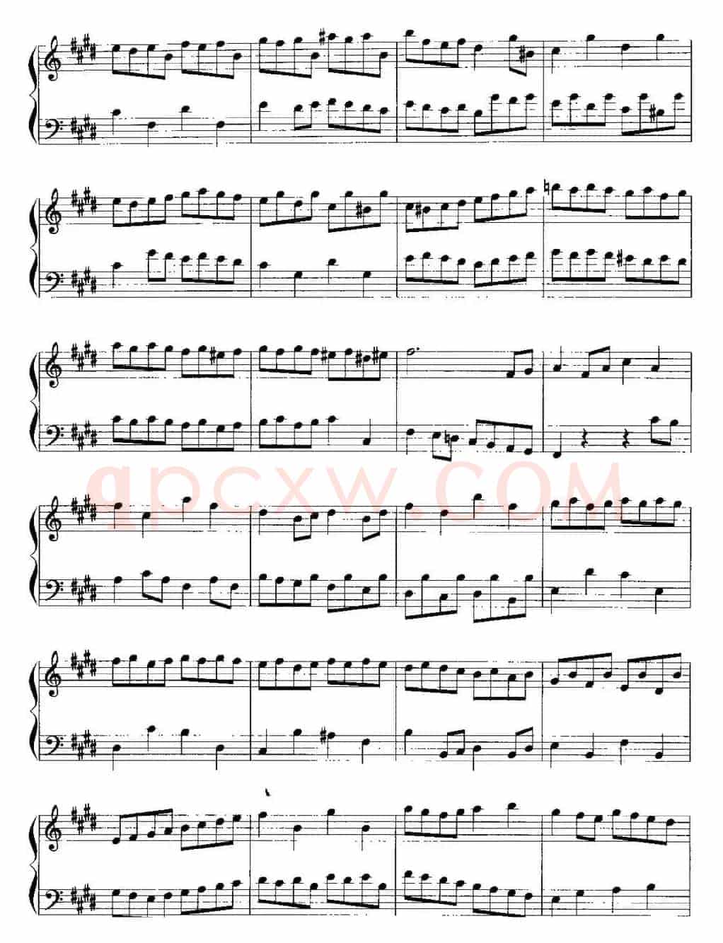 手风琴复调作品：第六法国组曲