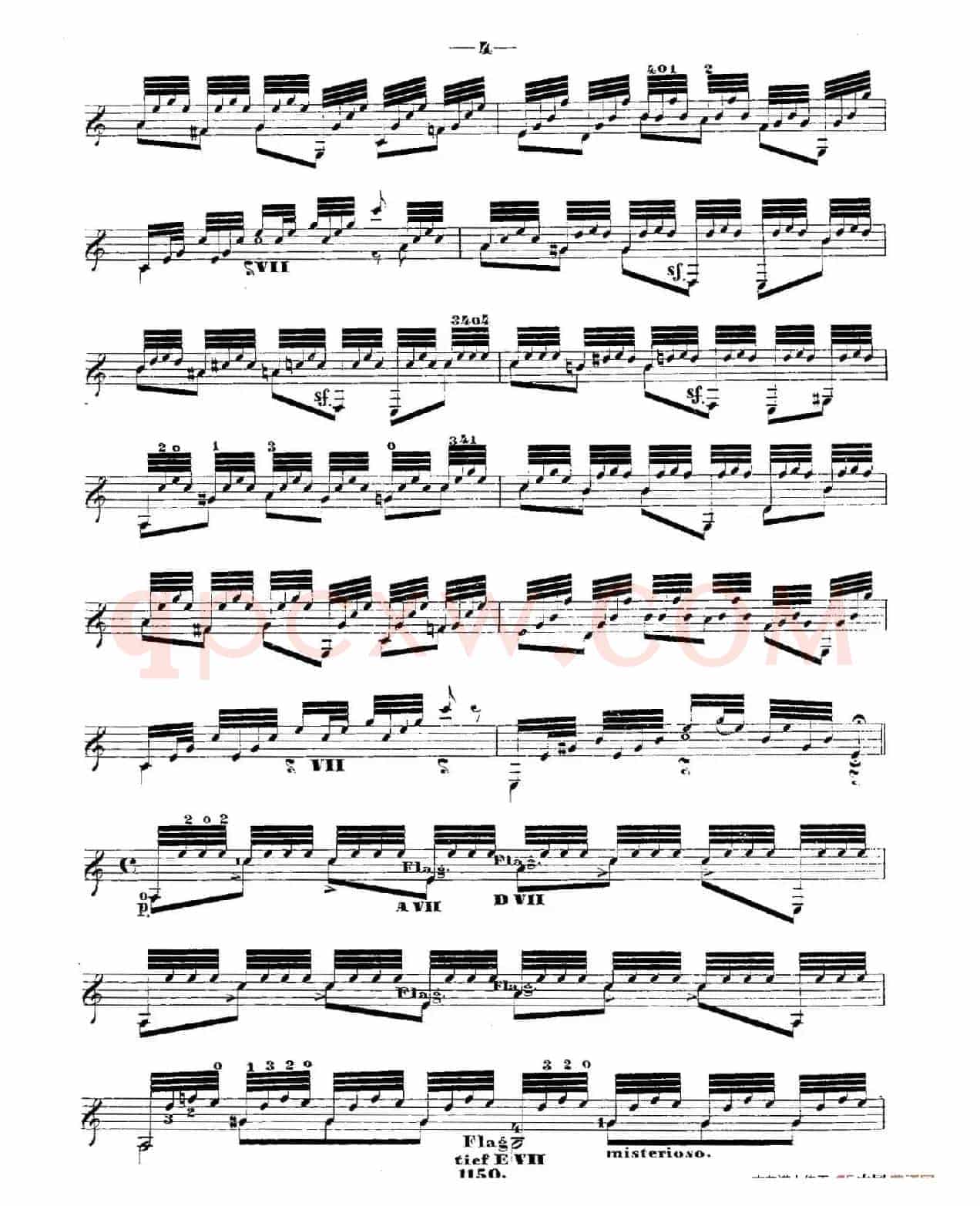 ​梅尔兹-—韦伯主题变奏随想曲 Op.50（古典吉他）