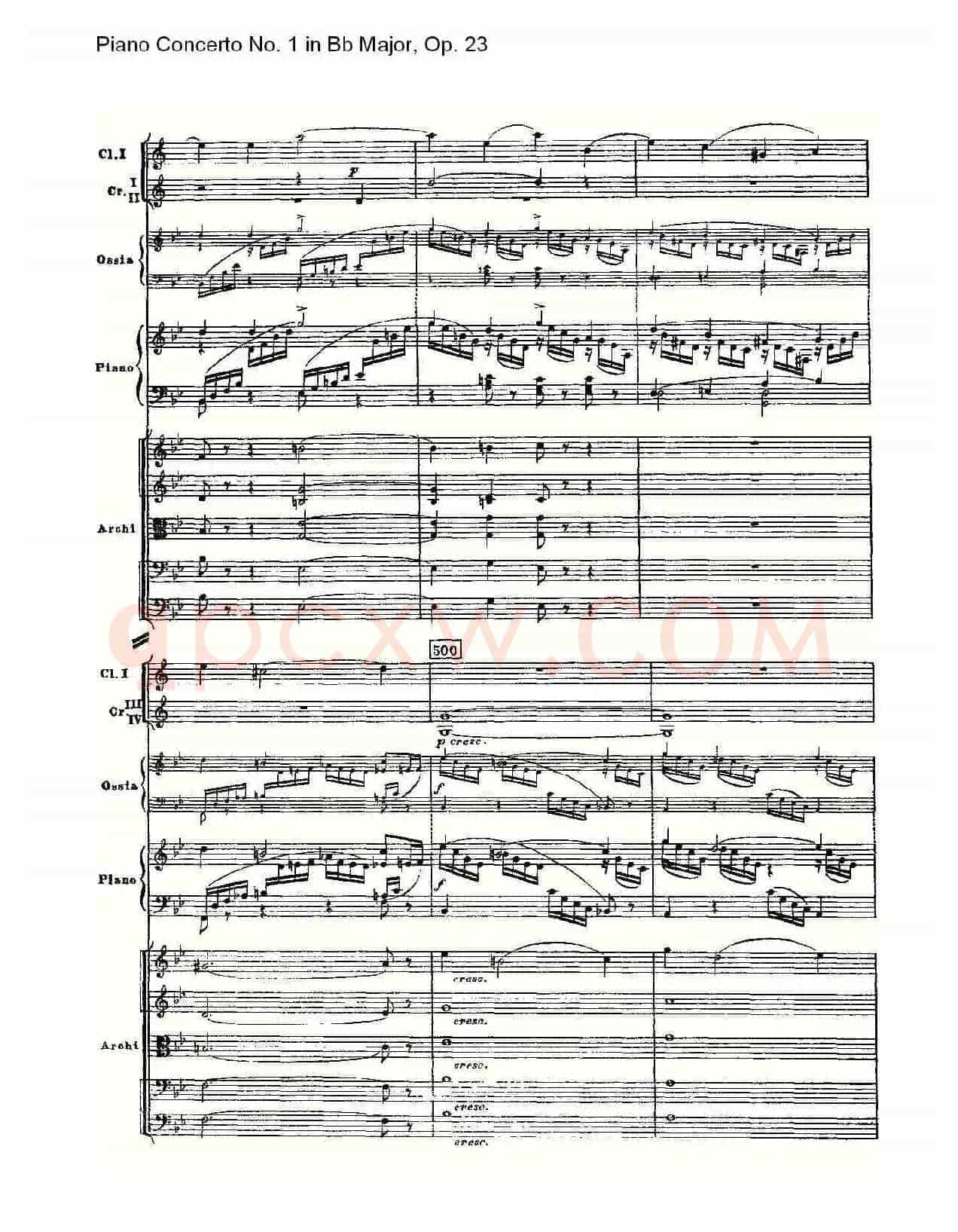Bb大调第一钢琴协奏曲,Op.23第一乐章第二部(一)