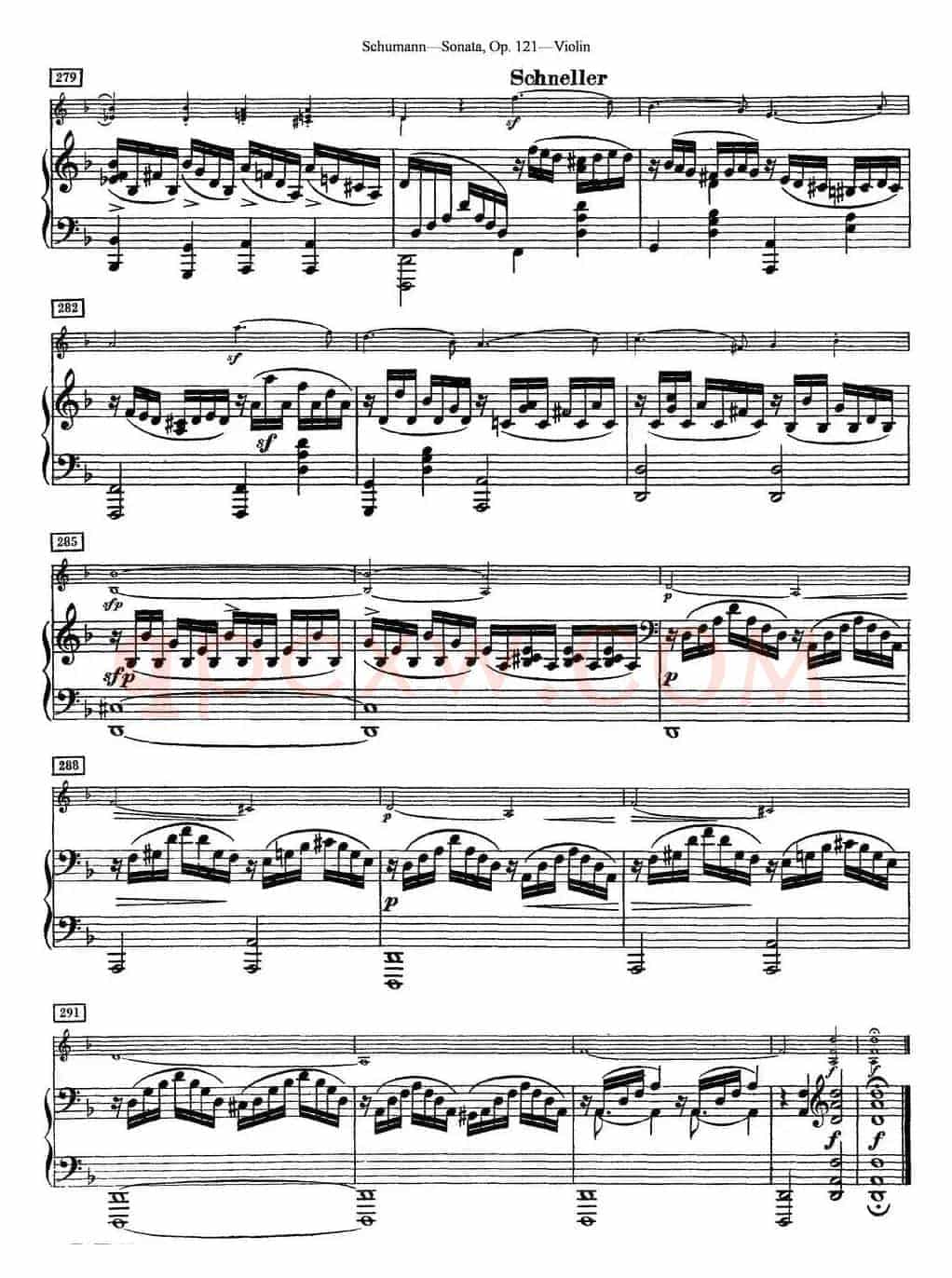 Violin Sonata Op.121（小提琴+钢琴伴奏）
