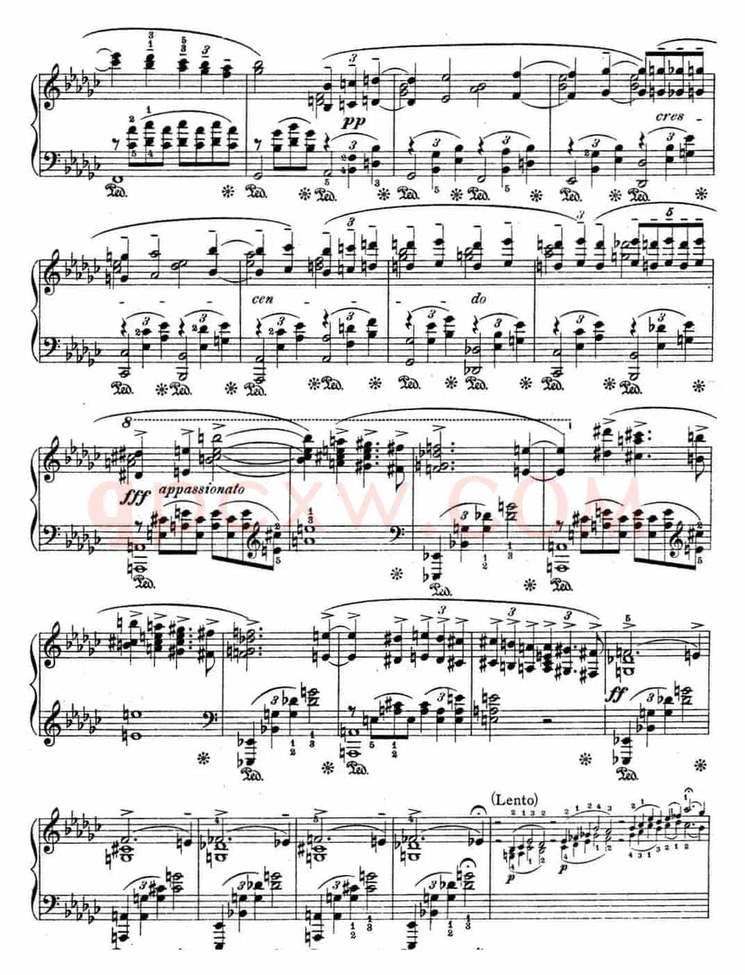 拉赫玛尼诺夫 幻想小品集 Op.3 No.1 悲歌 降e小调