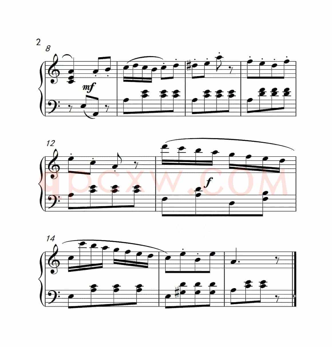 第一组A组 匈牙利舞曲（中国音乐学院钢琴考级作品1~6级）