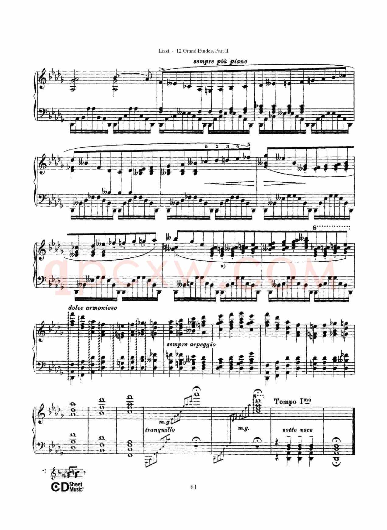 12 Grand Etudes S.137（12首华丽的练习曲·11）