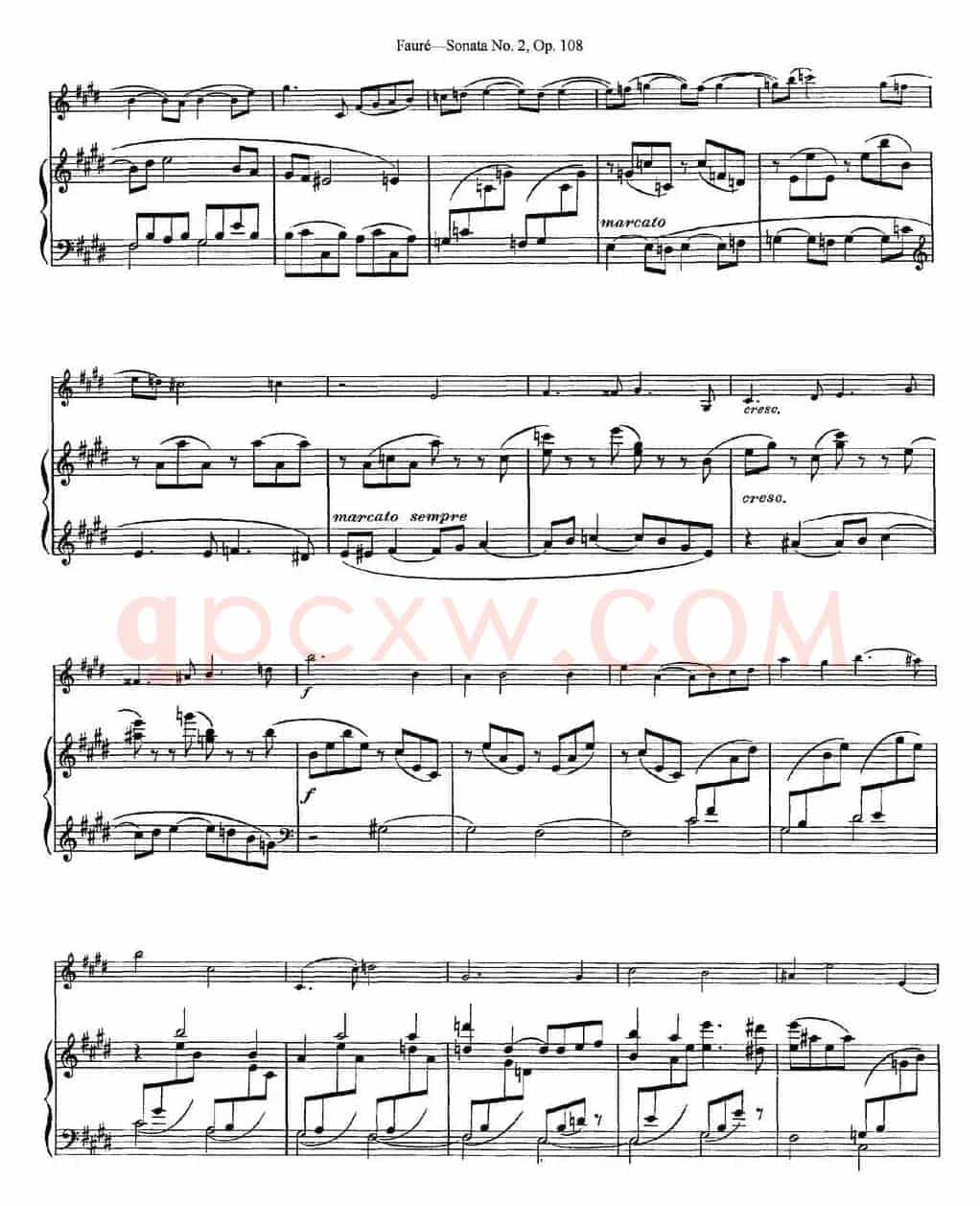 Violin Sonata No.2 Op.108（小提琴+钢琴伴奏）